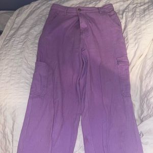 Purple cargo pants